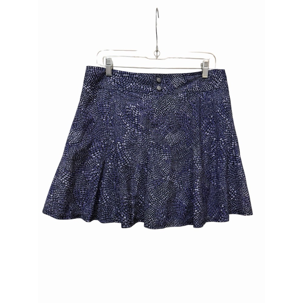 Title Nine 10 Purple Snakeskin print Nimblene Skort Skirt Shorts B18